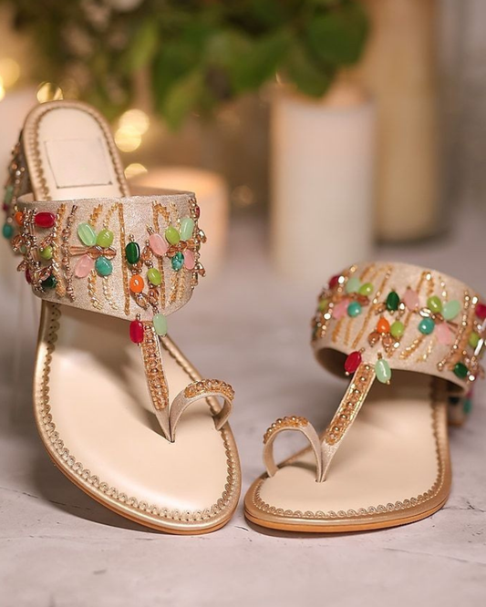 Multicolor Pearl Kohlapuri